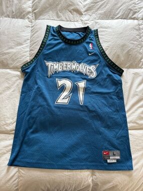 Nike Jersey Kevin Garnett Minnesota Timberwolves, Men's Large *make an offer*